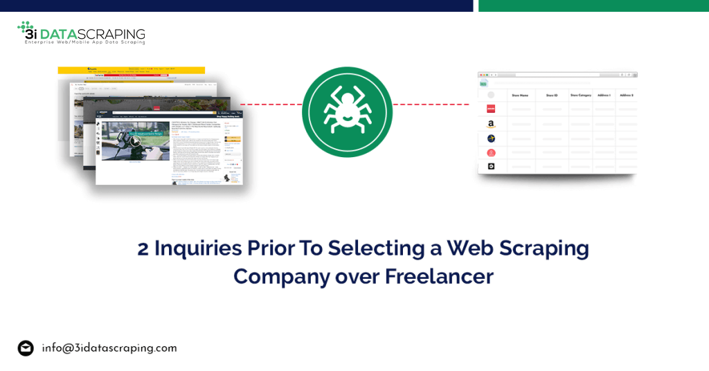 2 Inquiries Prior To Selecting A Web Scraping Company Over Freelancer